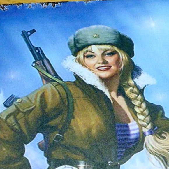 Sexy Huntress with Baby Bear Wall Art - Picture 3 of 4